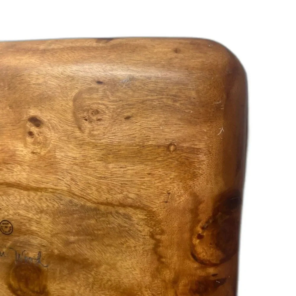 Kamani Wood Dish Square Wooden Appetizer Tray - Laurel / Tamanu - Philippines